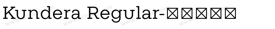 Kundera Regular字体转换